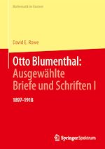 Download this eBook Otto Blumenthal: Ausgewählte Briefe und Schriften I