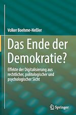 Télécharger le livre :  Das Ende der Demokratie?