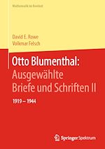 Download this eBook Otto Blumenthal: Ausgewählte Briefe und Schriften II