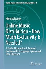 Télécharger le livre :  Online Music Distribution - How Much Exclusivity Is Needed?