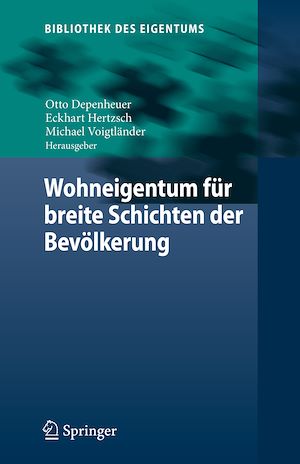 Téléchargez le livre :  Wohneigentum für breite Schichten der Bevölkerung
