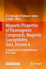 Télécharger le livre :  Magnetic Properties of Paramagnetic Compounds, Magnetic Susceptibility Data, Volume 4