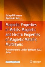 Télécharger le livre :  Magnetic Properties of Metals: Magnetic and Electric Properties of Magnetic Metallic Multilayers