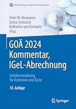 Télécharger le livre :  GOÄ 2024 Kommentar, IGeL-Abrechnung