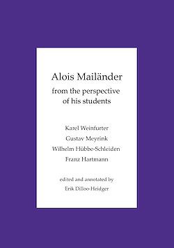 Télécharger le livre :  Alois Mailänder - From the perspective of his students