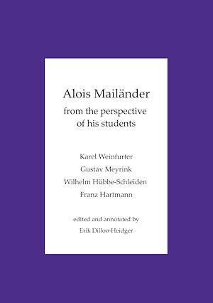 Téléchargez le livre :  Alois Mailänder - From the perspective of his students