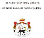 Télécharger le livre :  The noble Polish family Gedroyc. Die adlige polnische Familie Gedroyc.