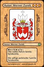 Télécharger le livre :  Die adlige polnische Familie Syrokomla. La noble famille polonaise Syrokomla.