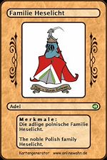 Télécharger le livre :  Die adlige polnische Familie Heselicht. The noble Polish family Heselicht.