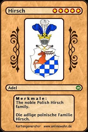 Téléchargez le livre :  The noble Polish Hirsch family. Die adlige polnische Familie Hirsch.