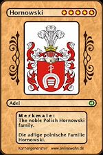 Télécharger le livre :  The noble Polish Hornowski family. Die adlige polnische Familie Hornowski.