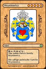 Télécharger le livre :  The noble Polish family Hryniewicz. Die adlige polnische Familie Hryniewicz.