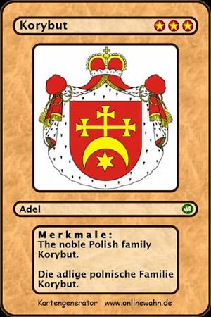 Download the eBook: The noble Polish family Korybut. Die adlige polnische Familie Korybut.