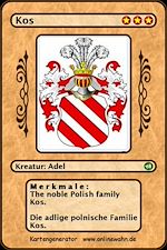 Télécharger le livre :  The noble Polish family Kos. Die adlige polnische Familie Kos.