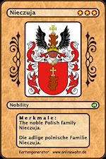 Télécharger le livre :  The noble Polish family Nieczuja. Die adlige polnische Familie Nieczuja.