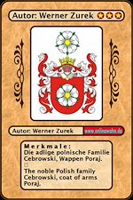 Télécharger le livre :  Die adlige polnische Familie Cebrowski, Wappen Poraj. The noble Polish family Cebrowski, coat of arms Poraj.