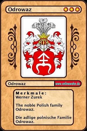 Téléchargez le livre :  The noble Polish family Odrowaz. Die adlige polnische Familie Odrowaz.