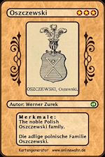 Télécharger le livre :  The noble Polish Oszczewski family. Die adlige polnische Familie Oszczewski.