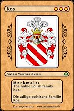 Télécharger le livre :  The noble Polish family Kos. Die adlige polnische Familie Kos.