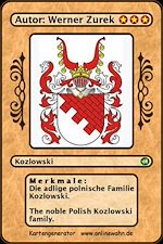 Télécharger le livre :  Die adlige polnische Familie Kozlowski. The noble Polish Kozlowski family.