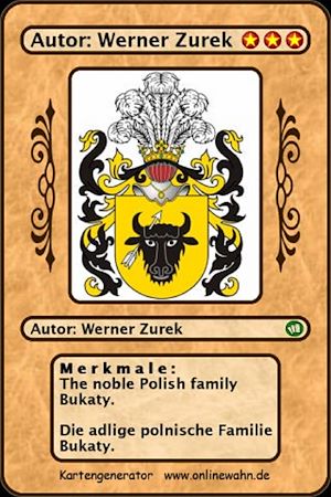 Téléchargez le livre :  The noble Polish family Bukaty. Die adlige polnische Familie Bukaty.