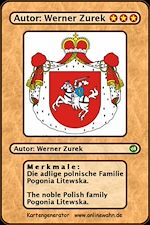 Télécharger le livre :  Die adlige polnische Familie Pogonia Litewska. The noble Polish family Pogonia Litewska.