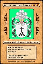 Télécharger le livre :  The noble Polish family Kolodyn. Die adlige polnische Familie Kolodyn.