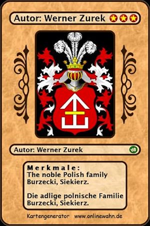 Téléchargez le livre :  The noble polish family Burzecki , Siekierz. Die adlige polnische Familie Burzecki , Siekierz .