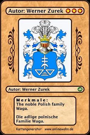 Téléchargez le livre :  The noble Polish family Waga. Die adlige polnische Familie Waga.
