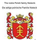 Télécharger le livre :  The noble Polish family Nietecki. Die adlige polnische Familie Nietecki.
