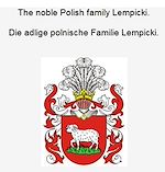 Télécharger le livre :  The noble Polish family Lempicki. Die adlige polnische Familie Lempicki.