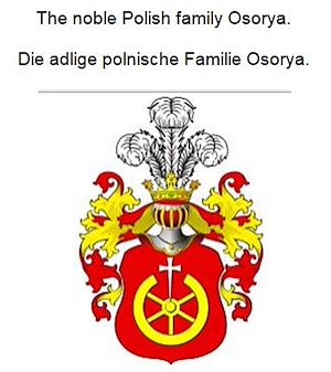 Téléchargez le livre :  The noble Polish family Osorya. Die adlige polnische Familie Osorya.