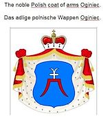 Télécharger le livre :  The noble Polish coat of arms Oginiec. Das adlige polnische Wappen Oginiec.
