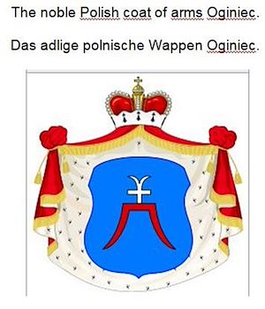 Téléchargez le livre :  The noble Polish coat of arms Oginiec. Das adlige polnische Wappen Oginiec.