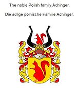 Télécharger le livre :  The noble Polish family Achinger. Die adlige polnische Familie Achinger.