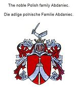 Télécharger le livre :  The noble Polish family Abdaniec. Die adlige polnische Familie Abdaniec.