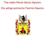 Télécharger le livre :  The noble Polish family Gawron. Die adlige polnische Familie Gawron.