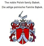 Télécharger le livre :  The noble Polish family Babek. Die adlige polnische Familie Babek.