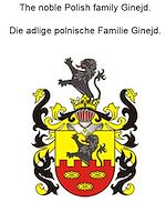 Télécharger le livre :  The noble Polish family Ginejd. Die adlige polnische Familie Ginejd.