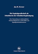 Télécharger le livre :  Die Kapitalgesellschaft als Schuldnerin der Schuldnerbegünstigung