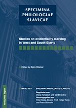 Télécharger le livre :  Studies on evidentiality marking in West and South Slavic