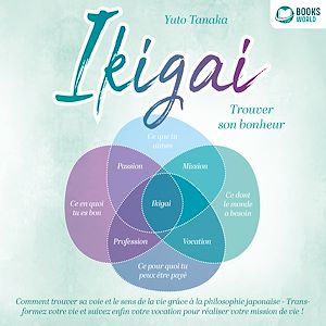 Téléchargez le livre :  IKIGAI – Trouver son bonheur: Comment trouver sa voie et le sens de la vie grâce à la philosophie japonaise - Transformez votre vie et suivez enfin votre vocation pour réaliser votre mission de vie