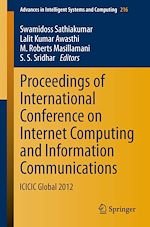 Télécharger le livre :  Proceedings of International Conference on Internet Computing and Information Communications
