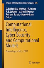 Télécharger le livre :  Computational Intelligence, Cyber Security and Computational Models
