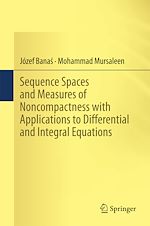 Télécharger le livre :  Sequence Spaces and Measures of Noncompactness with Applications to Differential and Integral Equations