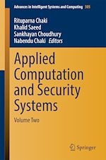 Télécharger le livre :  Applied Computation and Security Systems