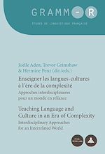 Download this eBook Enseigner les langues-cultures à l’ère de la complexité / Teaching Language and Culture in an Era of Complexity