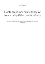 Download this eBook Existence is indeed evidence of immortality if the past is infinite