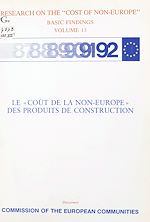 Télécharger le livre :  Le «coût de la non-Europe» des produits de construction