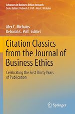 Télécharger le livre :  Citation Classics from the Journal of Business Ethics